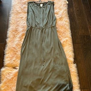 Chicos Sage maxi dress with drawstring size 1